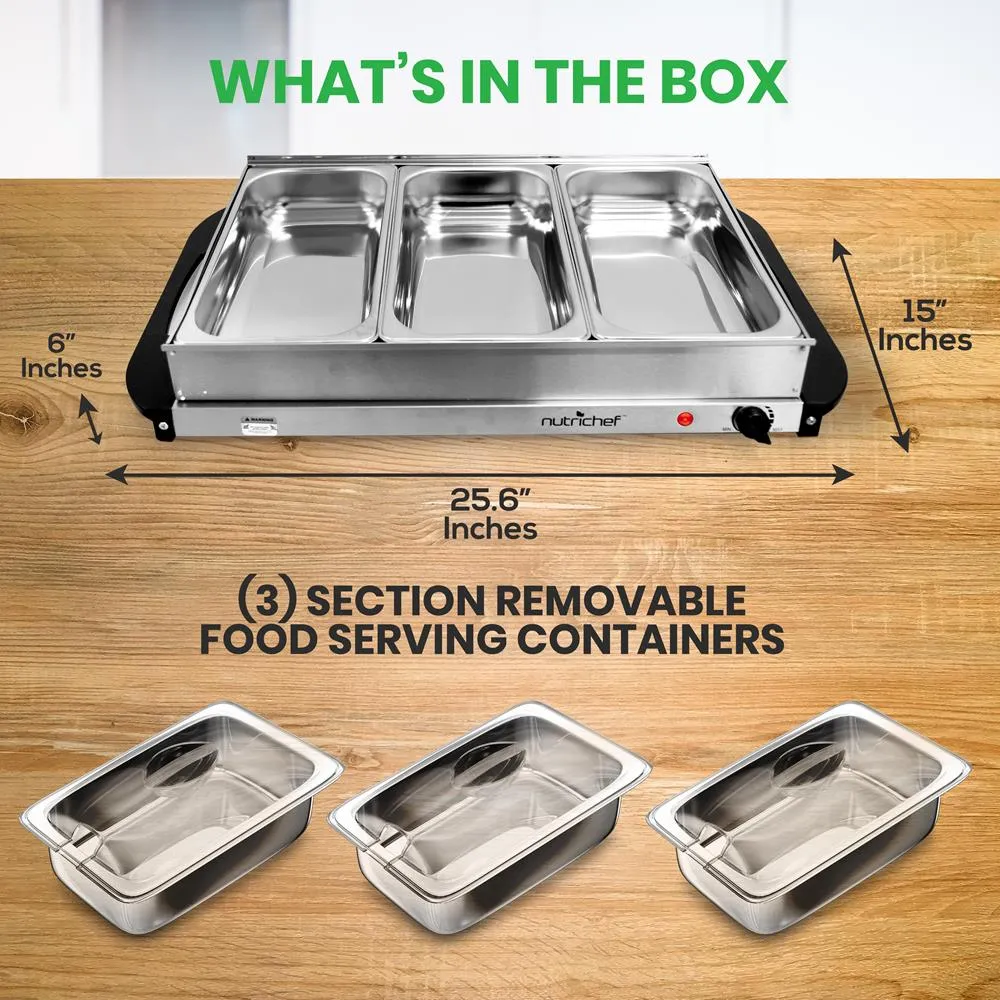 Food Warming Tray / Buffet Server / Hot Plate Warmer