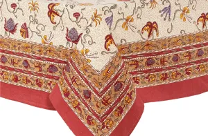 French Tablecloth Fleur des Indes 71x106