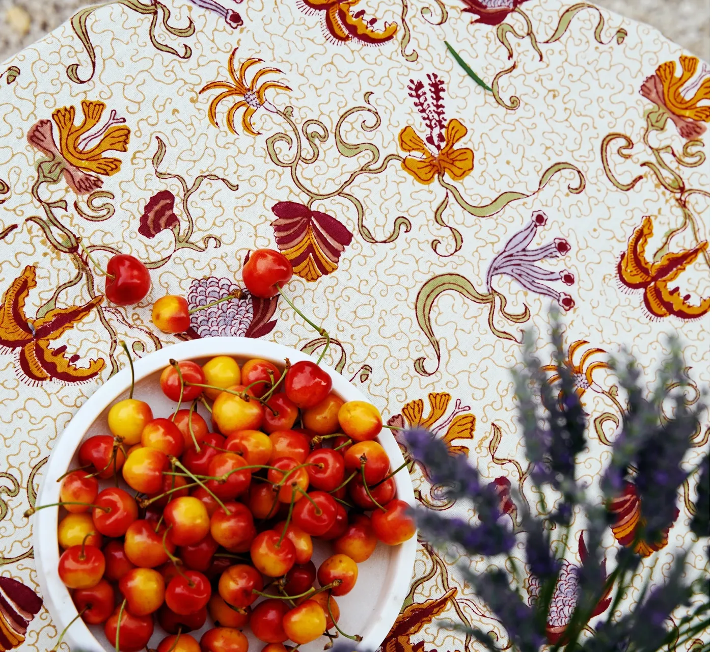 French Tablecloth Fleur des Indes 71x106