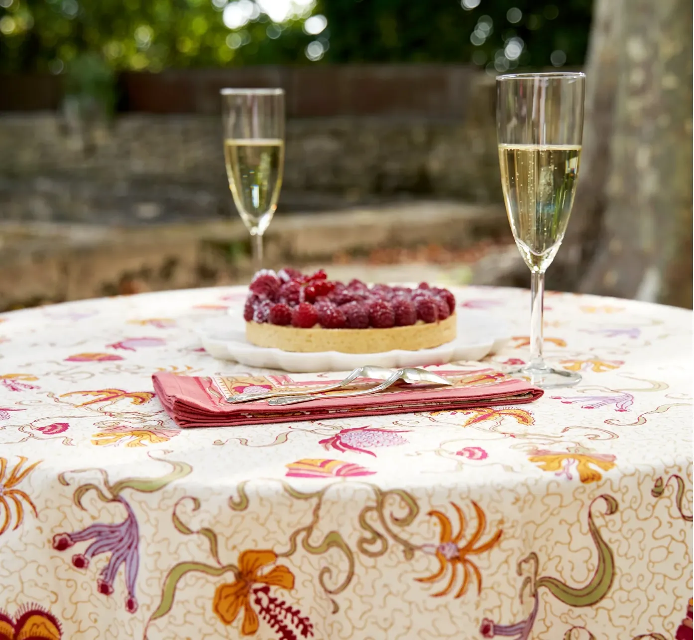 French Tablecloth Fleur des Indes 71x106