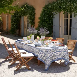 French Tablecloth Granada Cornflower Blue