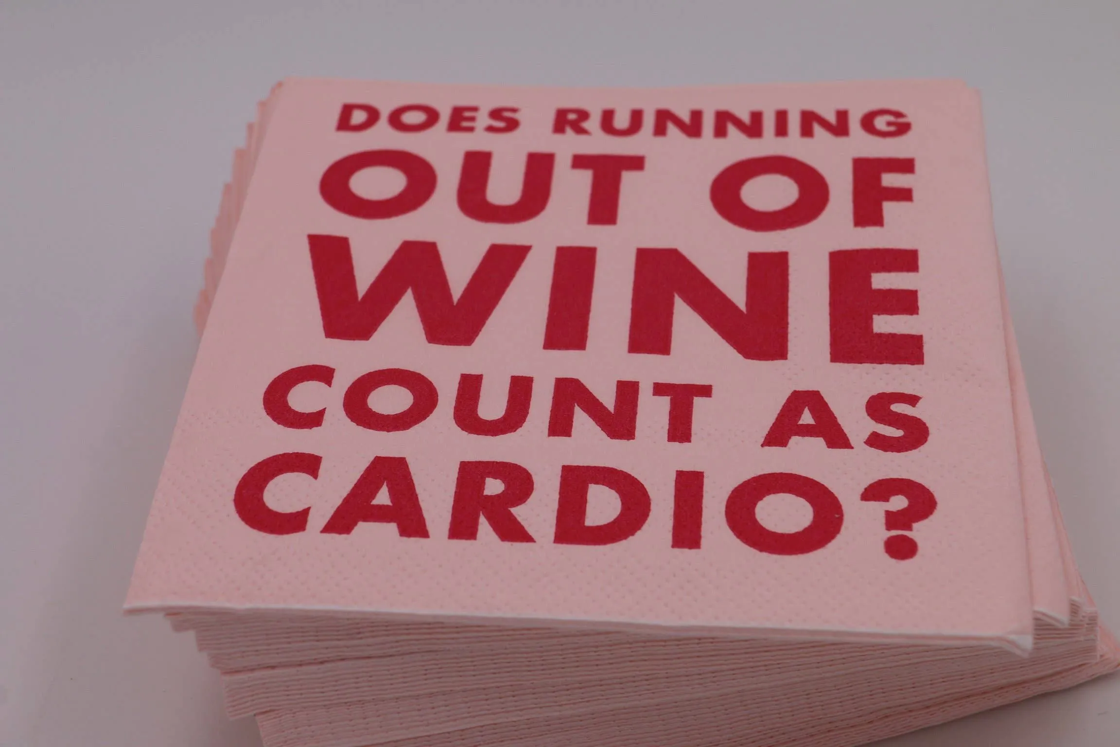 Funny Cocktail Napkins | Count as Cardio - 20ct
