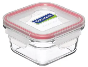 Glasslock Oven Safe Container 900ml Square Red