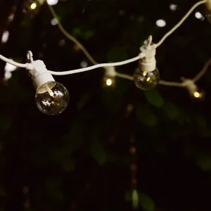 Golf Ball Festoon Lights - White
