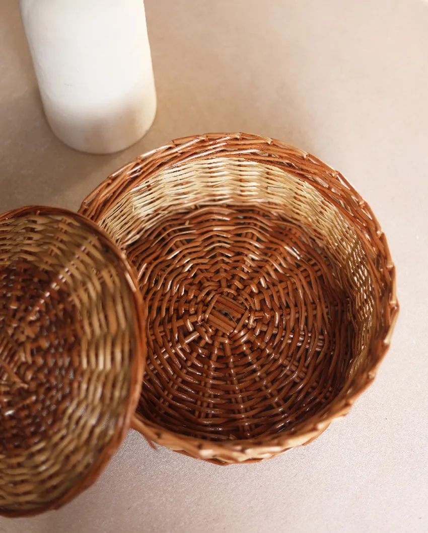 Hand Craft Round Multipurpose Cane Baskets