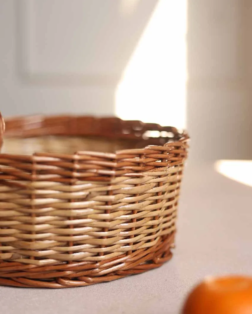 Hand Craft Round Multipurpose Cane Baskets