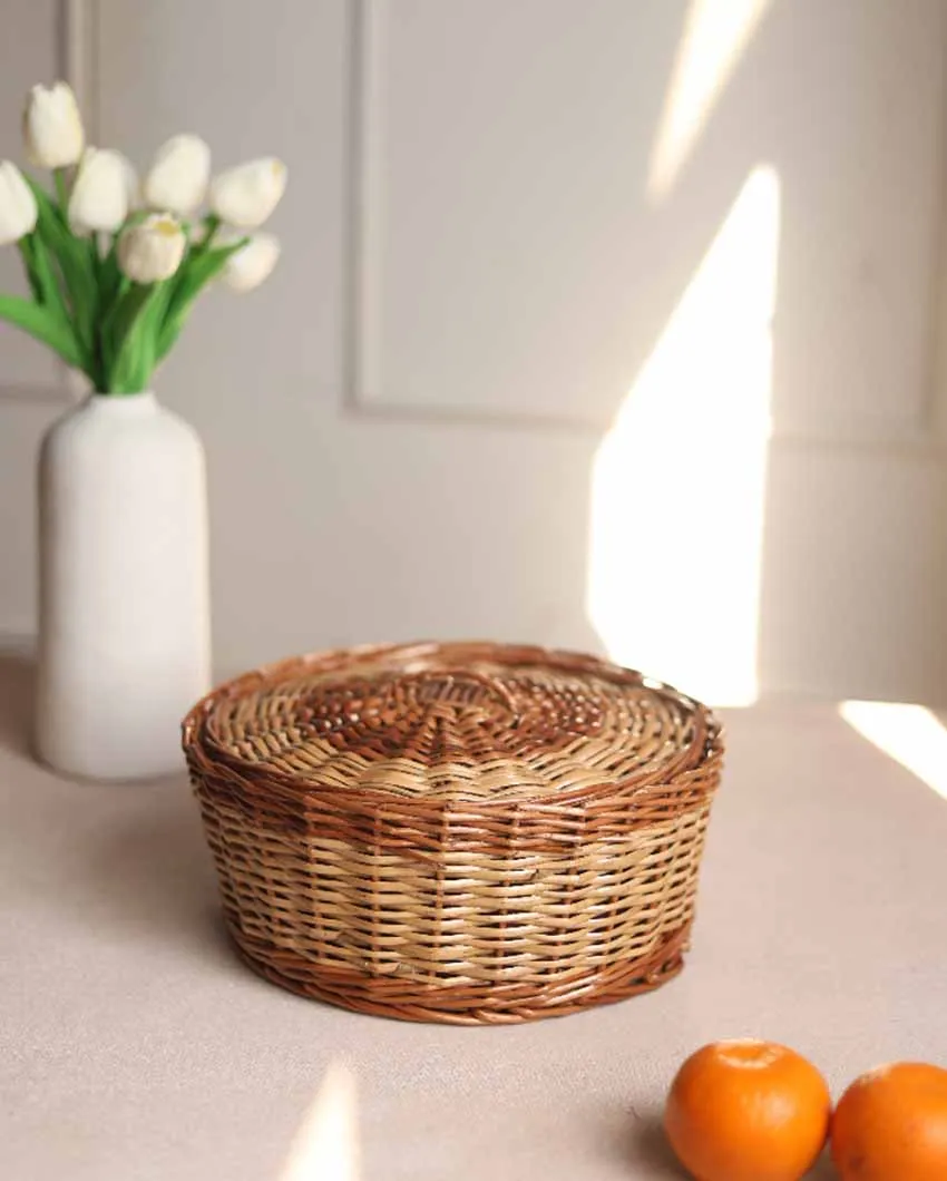 Hand Craft Round Multipurpose Cane Baskets
