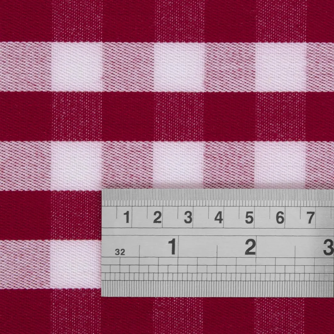 HB580 Gingham Polyester Napkins Red Check (Pack of 10)