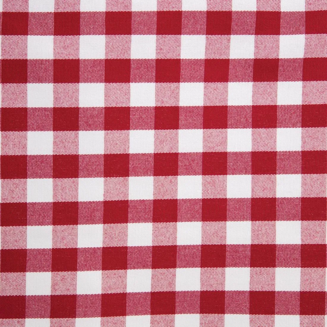 HB580 Gingham Polyester Napkins Red Check (Pack of 10)