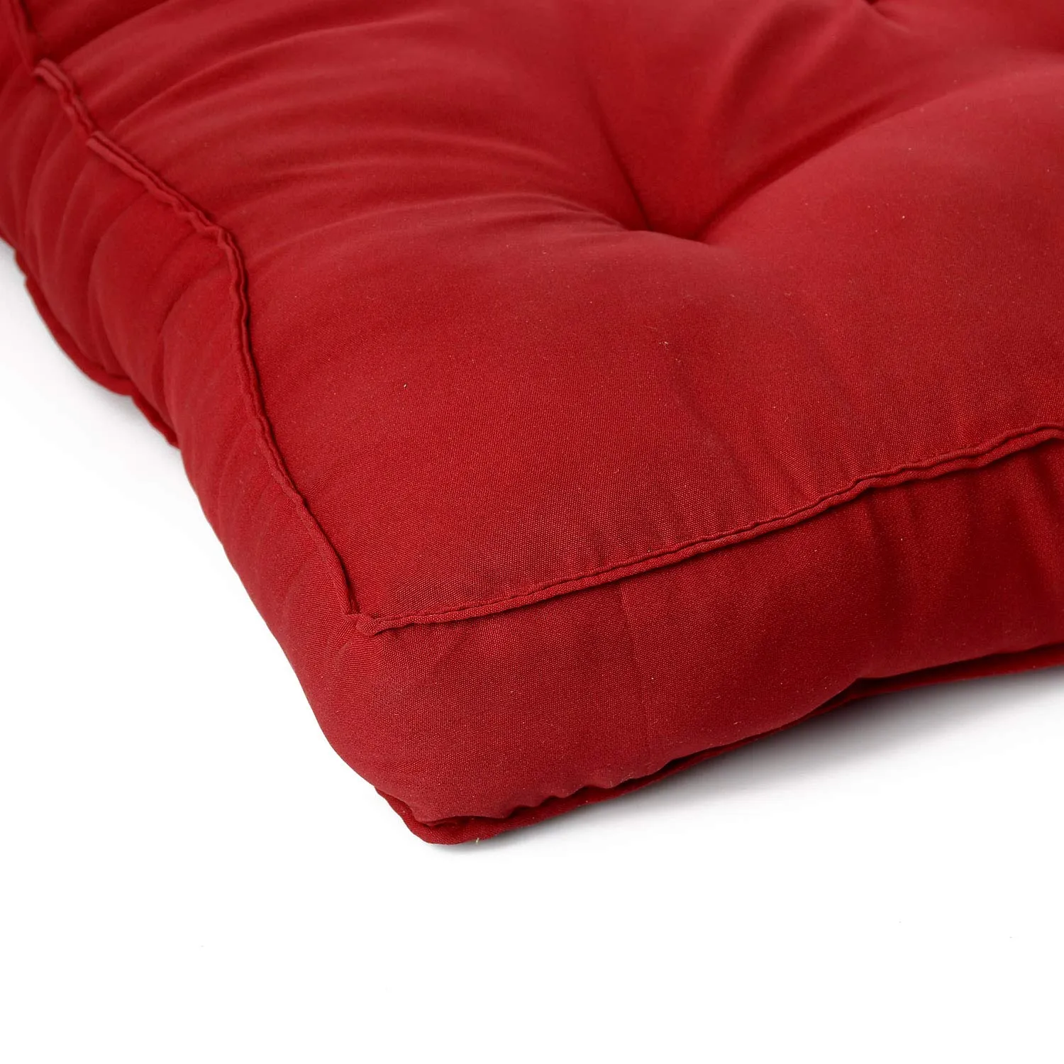 Heart Home Microfiber Square Chair Pad/Cushion for Office, Home or Car Sitting, Pack of 2 (Maroon)