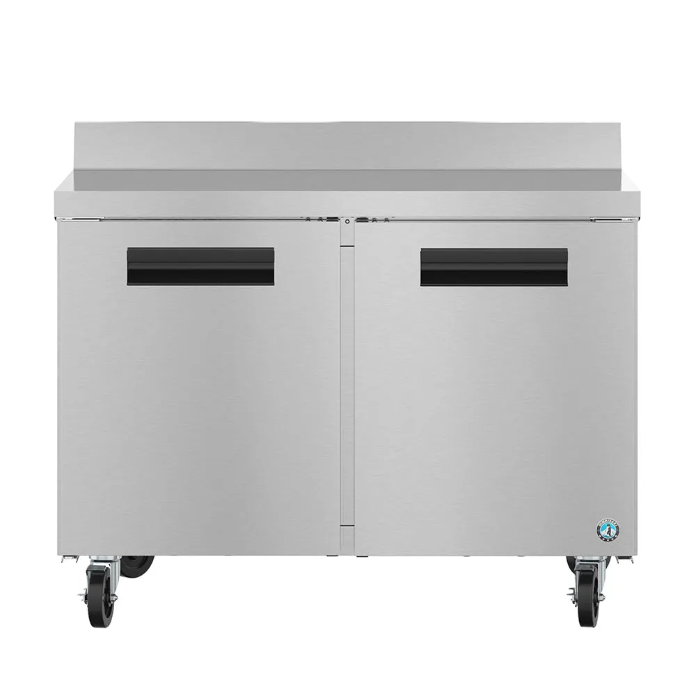 Hoshizaki WR48B 48" Steelheart Series Stainless Steel Worktop Refrigerator with 2 Sections & 2 Doors, 115v