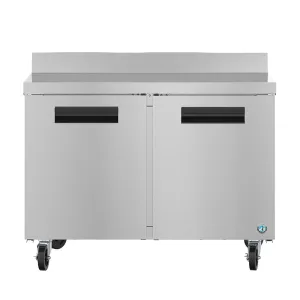 Hoshizaki WR48B 48" Steelheart Series Stainless Steel Worktop Refrigerator with 2 Sections & 2 Doors, 115v