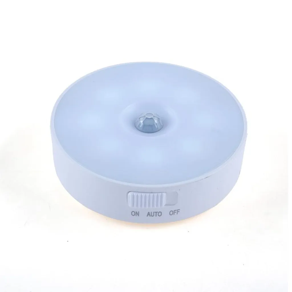 illuminex Battery Operated Motion Sensor LED Night Light Cool White 50Lumens