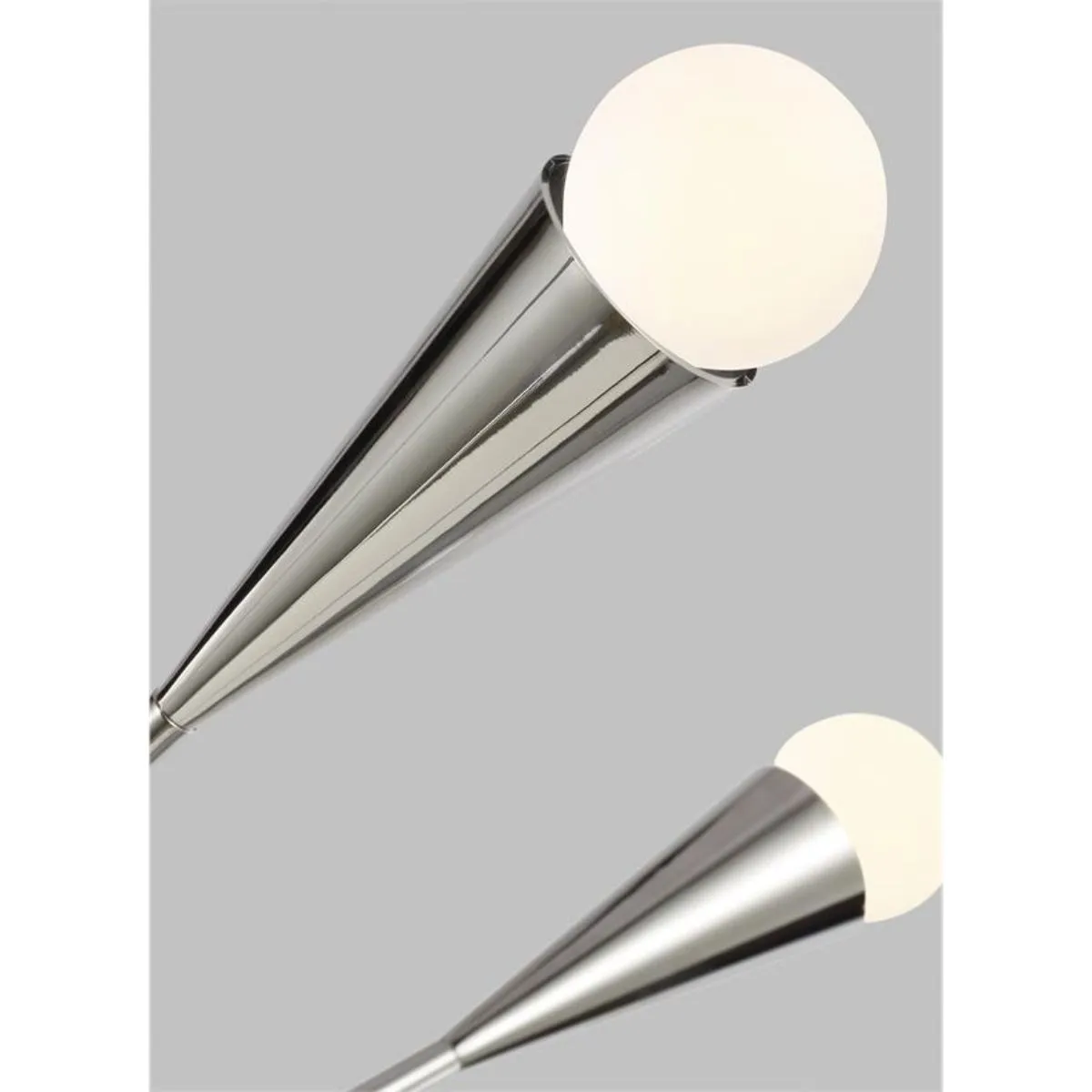 Jax 38 in. 12 Lights Chandelier Polished Nickel Finish