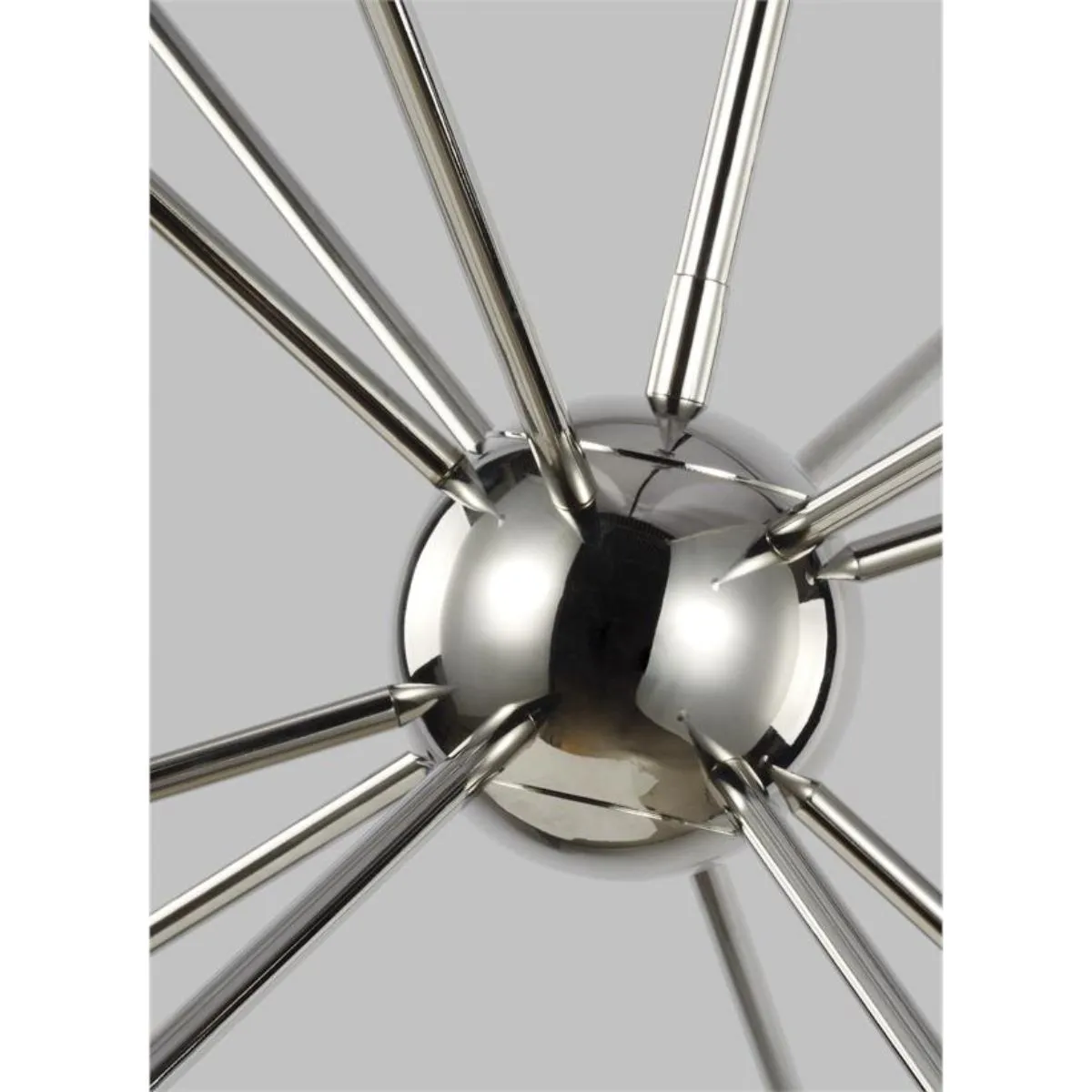 Jax 38 in. 12 Lights Chandelier Polished Nickel Finish