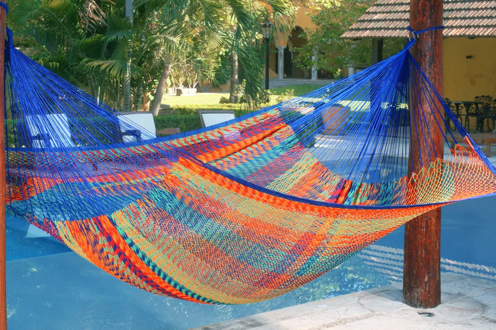 Jumbo Size Outdoor Cotton Hammock - Mexicana