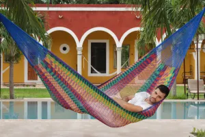 Jumbo Size Outdoor Cotton Hammock - Mexicana
