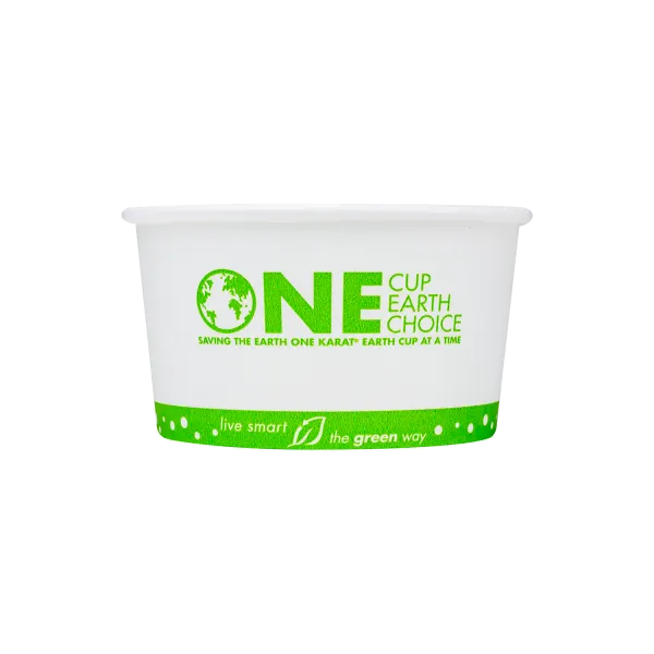 Karat Earth 12oz Eco-Friendly Paper Food Containers (114.6mm), Generic Print - 500 pcs
