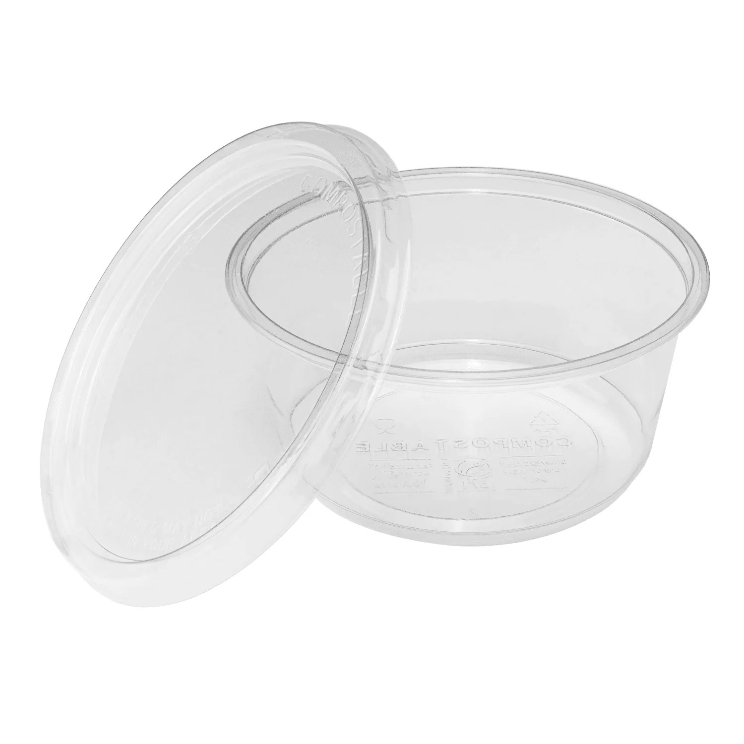 Karat Earth 12oz Eco-Friendly PLA Round Deli Container (117mm) - 500 pcs
