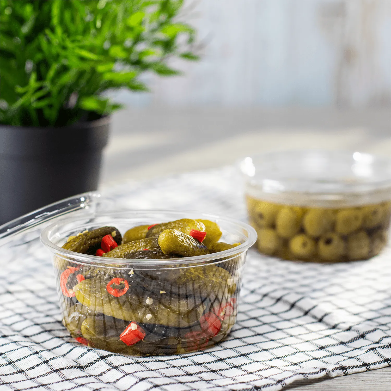 Karat Earth 12oz Eco-Friendly PLA Round Deli Container (117mm) - 500 pcs