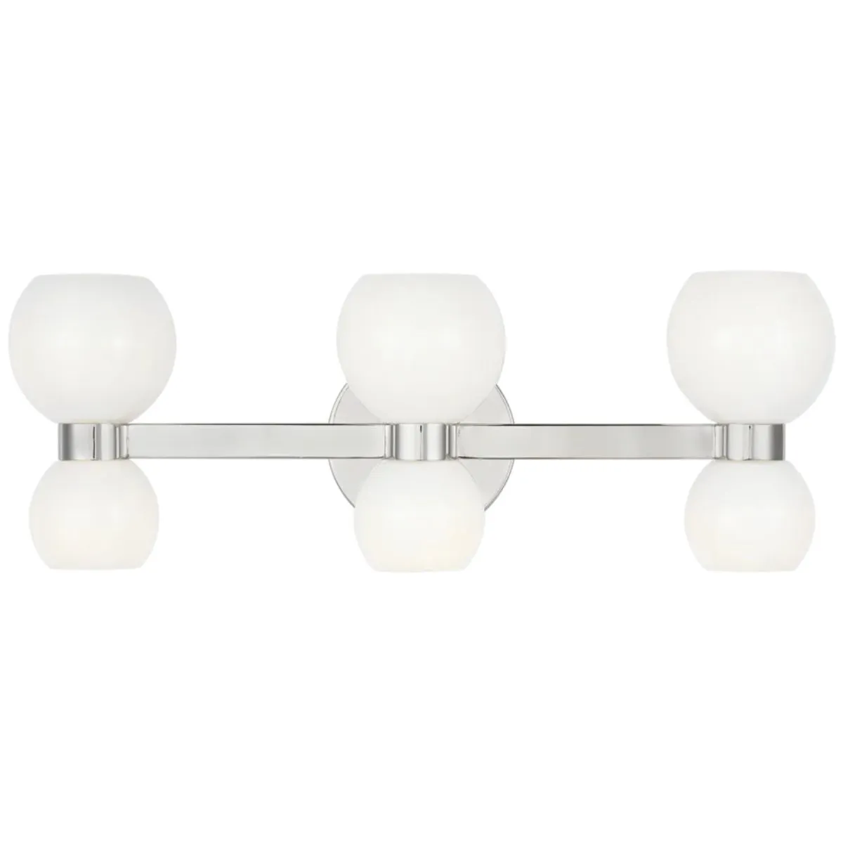 Londyn 23 in. 6 lights Vanity Light Polished Nickel finish