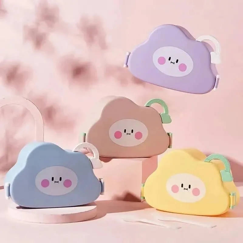 Lovely Cloud Shape Lunch Box With Cutlery (1500mL)
