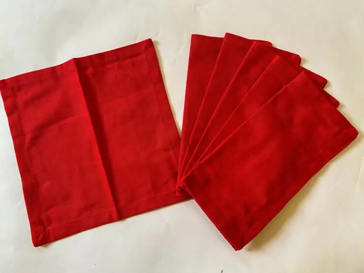 Lushomes Table Napkins Perfect for Homes, Restaurants & Events (MultiColors,Pack of 6)