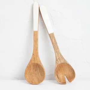 Malibu Salad Server - Set 2 - White