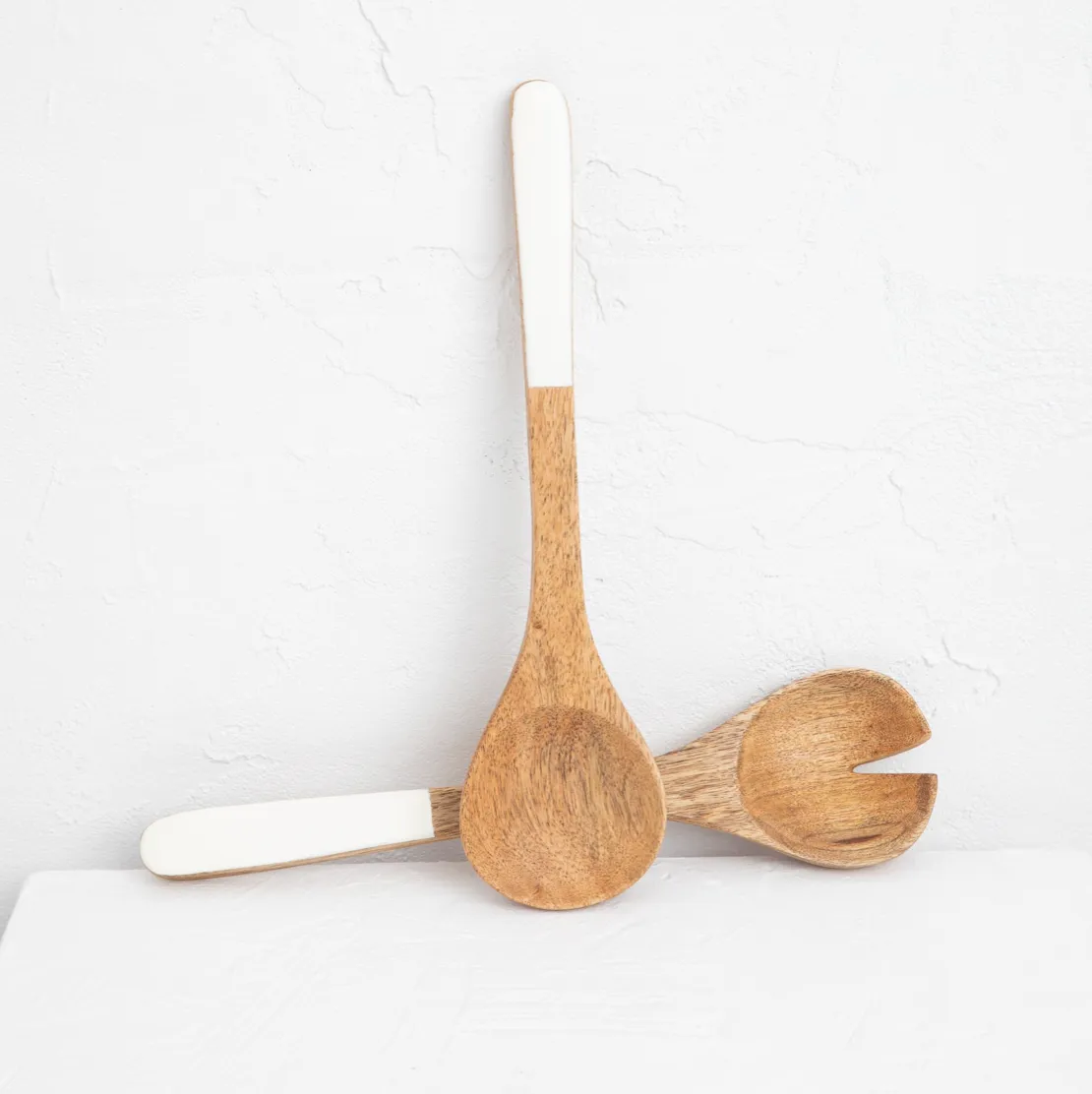 Malibu Salad Server - Set 2 - White