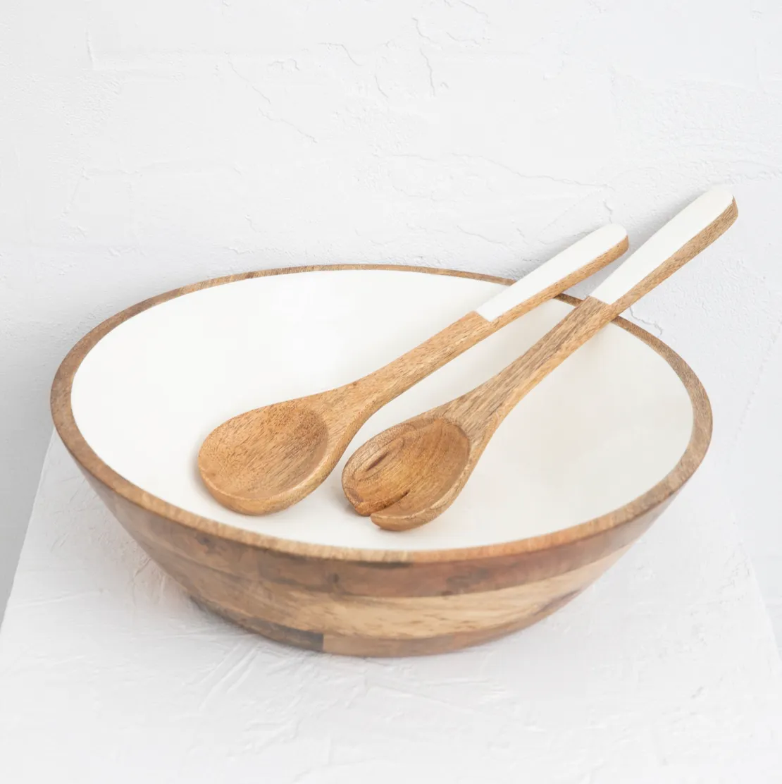 Malibu Salad Server - Set 2 - White