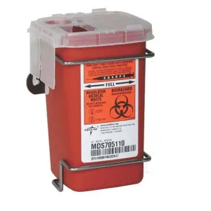 Medline Phlebotomy Sharps Containers: Red, 100 Count