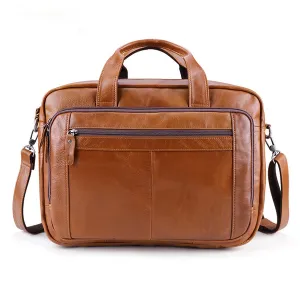 Men's Vintage Leather Briefcase laptop