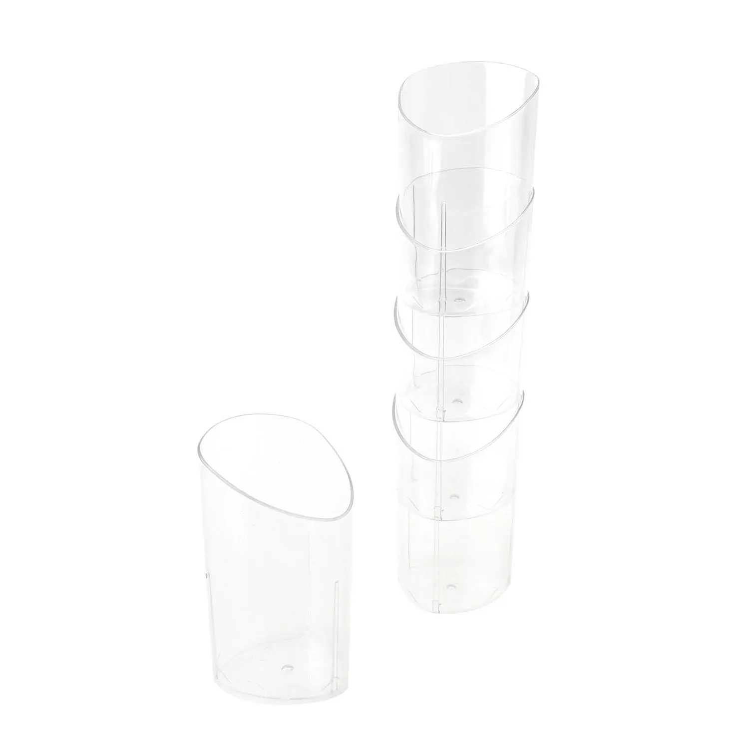 Mini Contemporary Cylinder Dessert Container, 1-3/4-Inch, 10-Count