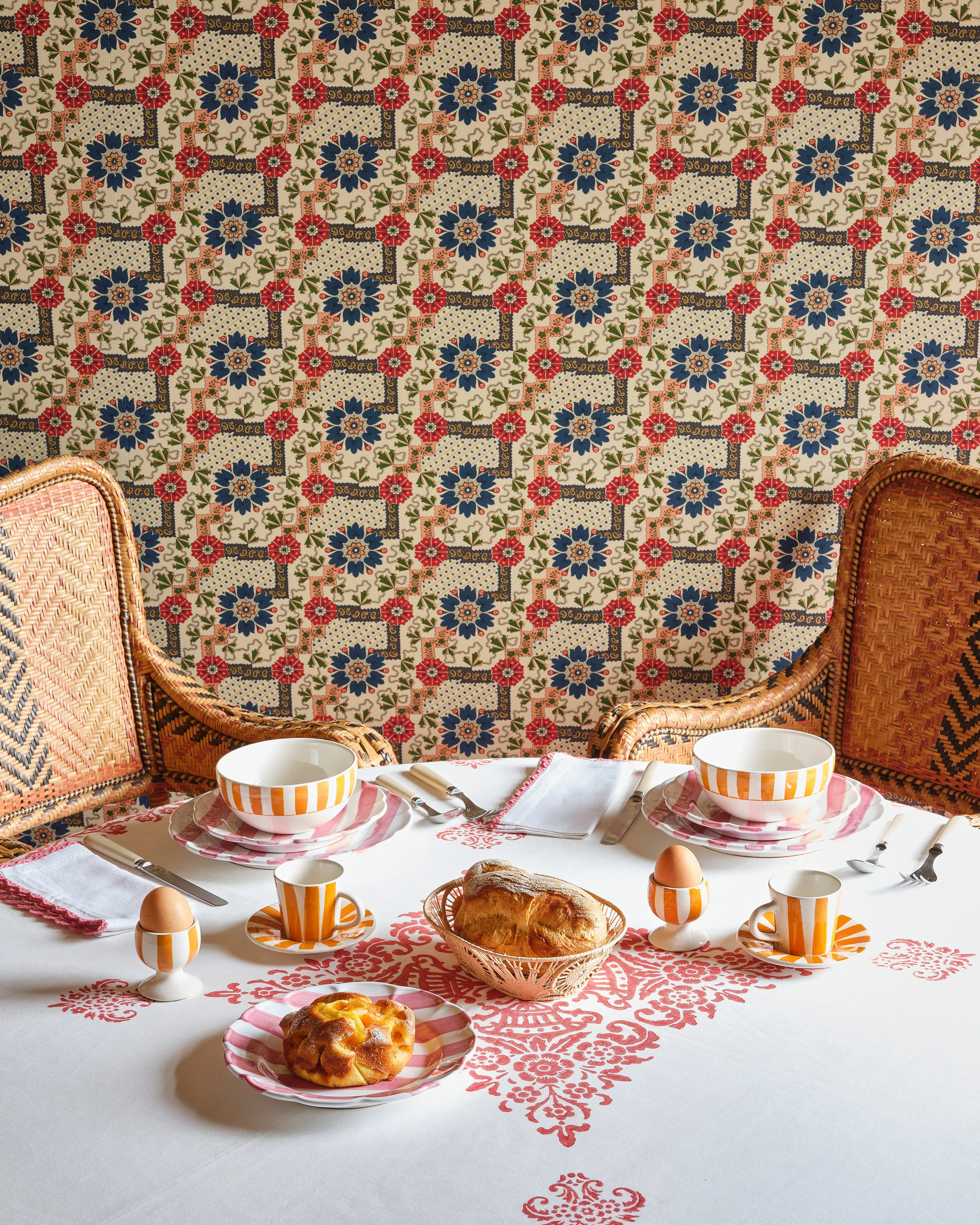Mirandola Tablecloth Red