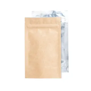 Mylar Barrier Bags Kraft/Clear 1/4oz - Single Bag