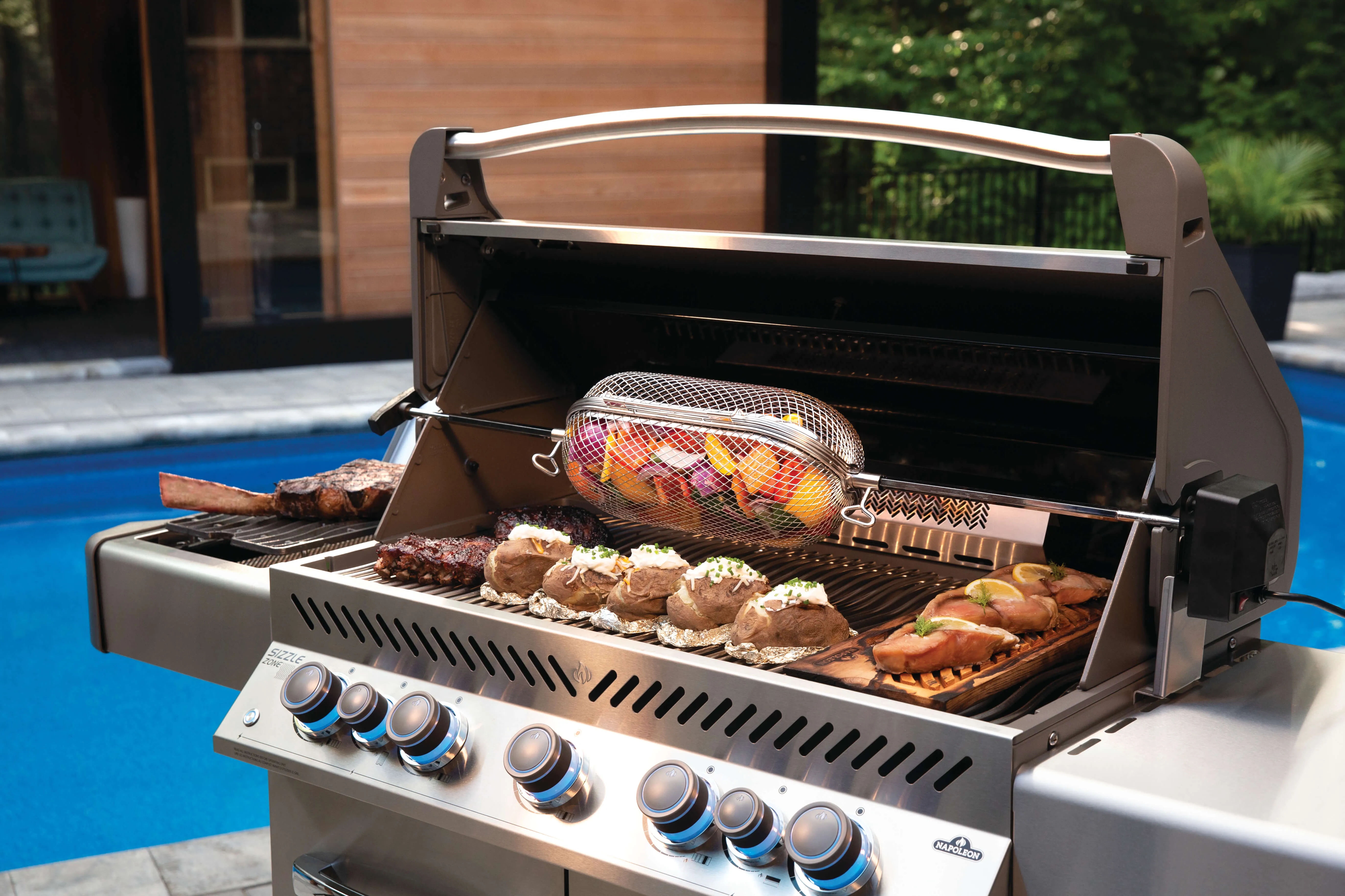 Napoleon Rotisserie Grill Basket 6400