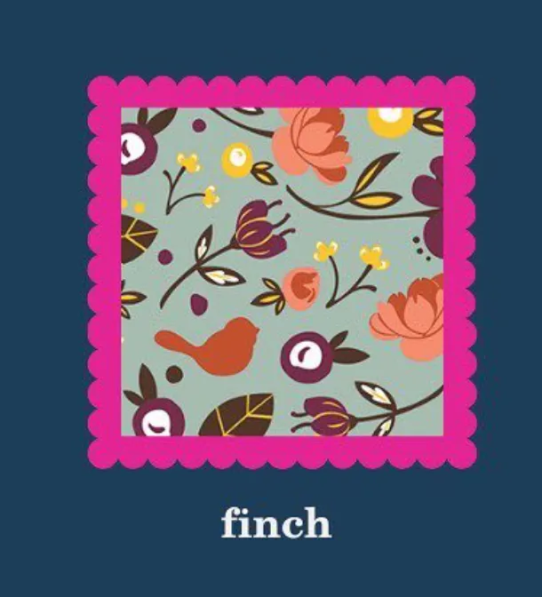 Nora Fleming Finch Cocktail Napkins
