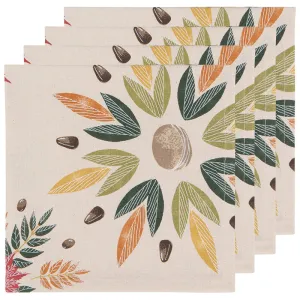 Now Designs Set of 4 Fall Foliage Napkins