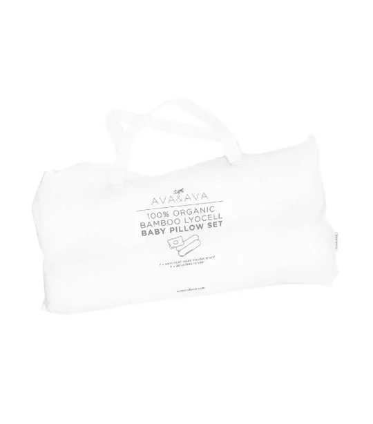Organic Bamboo Lyocell Baby Pillow Set