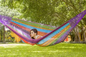 Outdoor Cotton Hammock Jumbo Size - Colorina