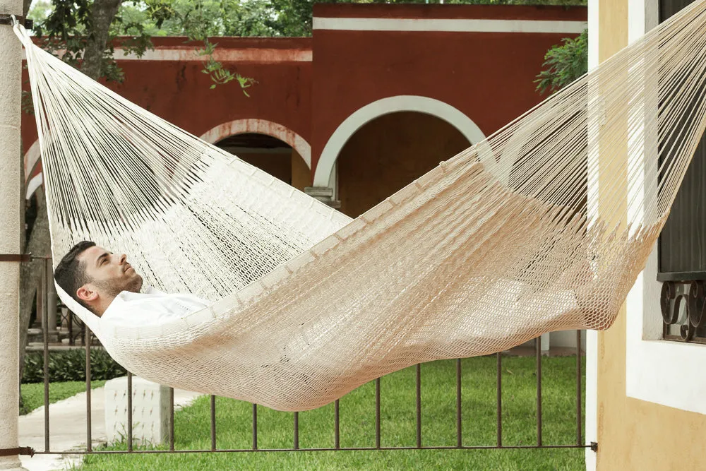 Outdoor Cotton Hammock Jumbo Size - Cream
