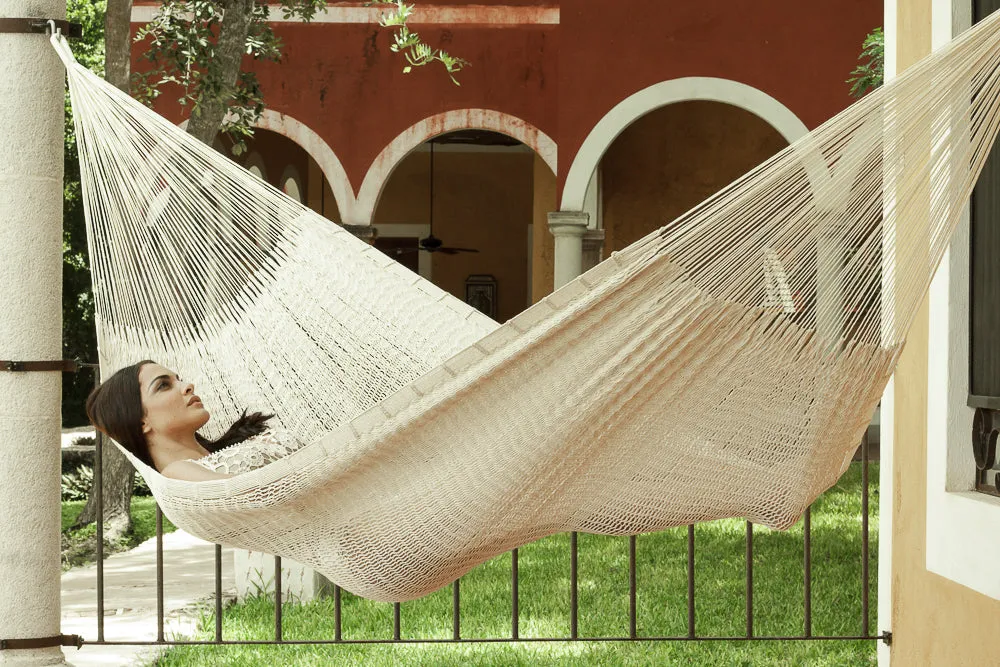 Outdoor Cotton Hammock Jumbo Size - Cream
