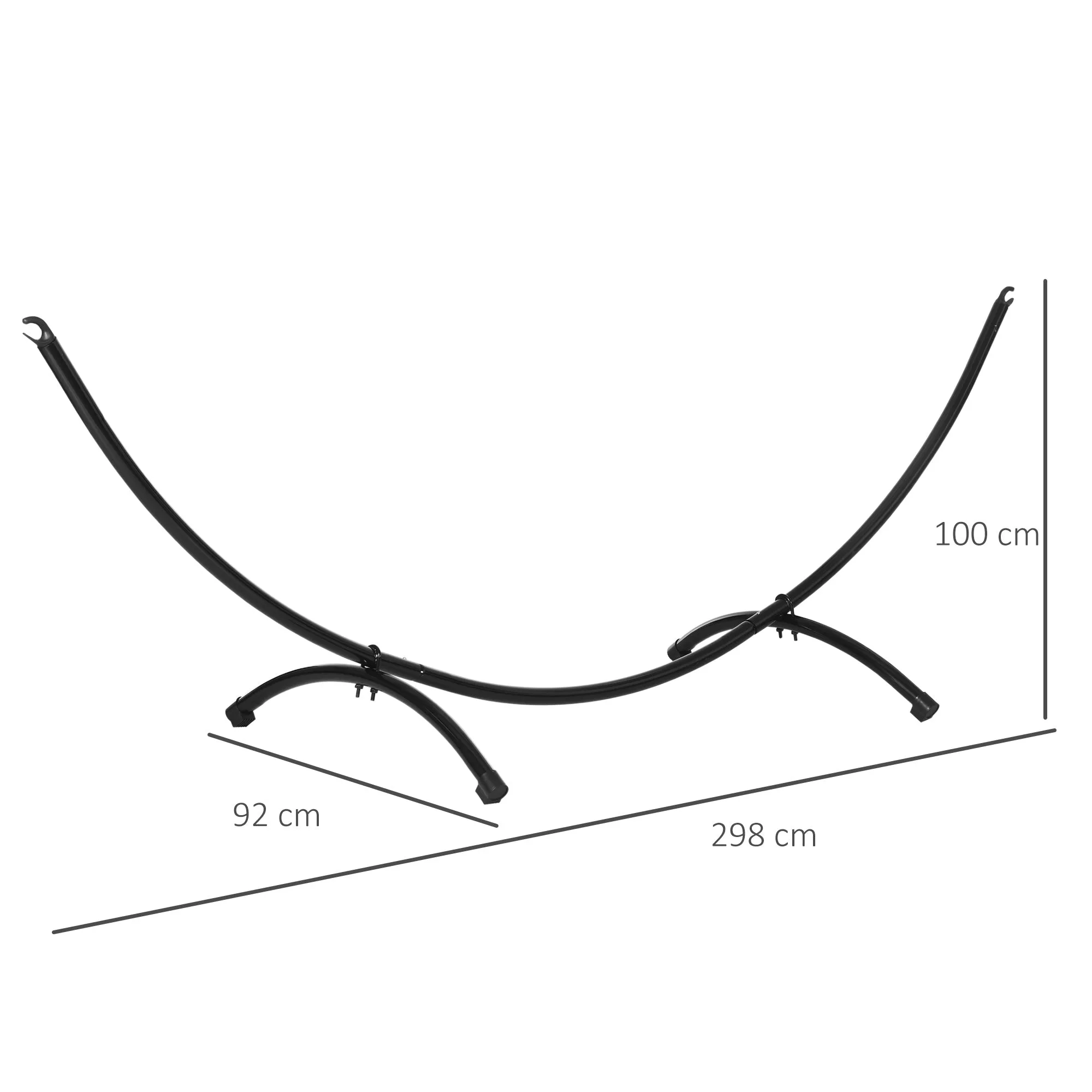 Outsunny 3(m) Universal Hammock Stand Metal Frame Garden Camping Picnic Outdoor Patio Replacement √¢‚Ç¨‚Äú Stand Only