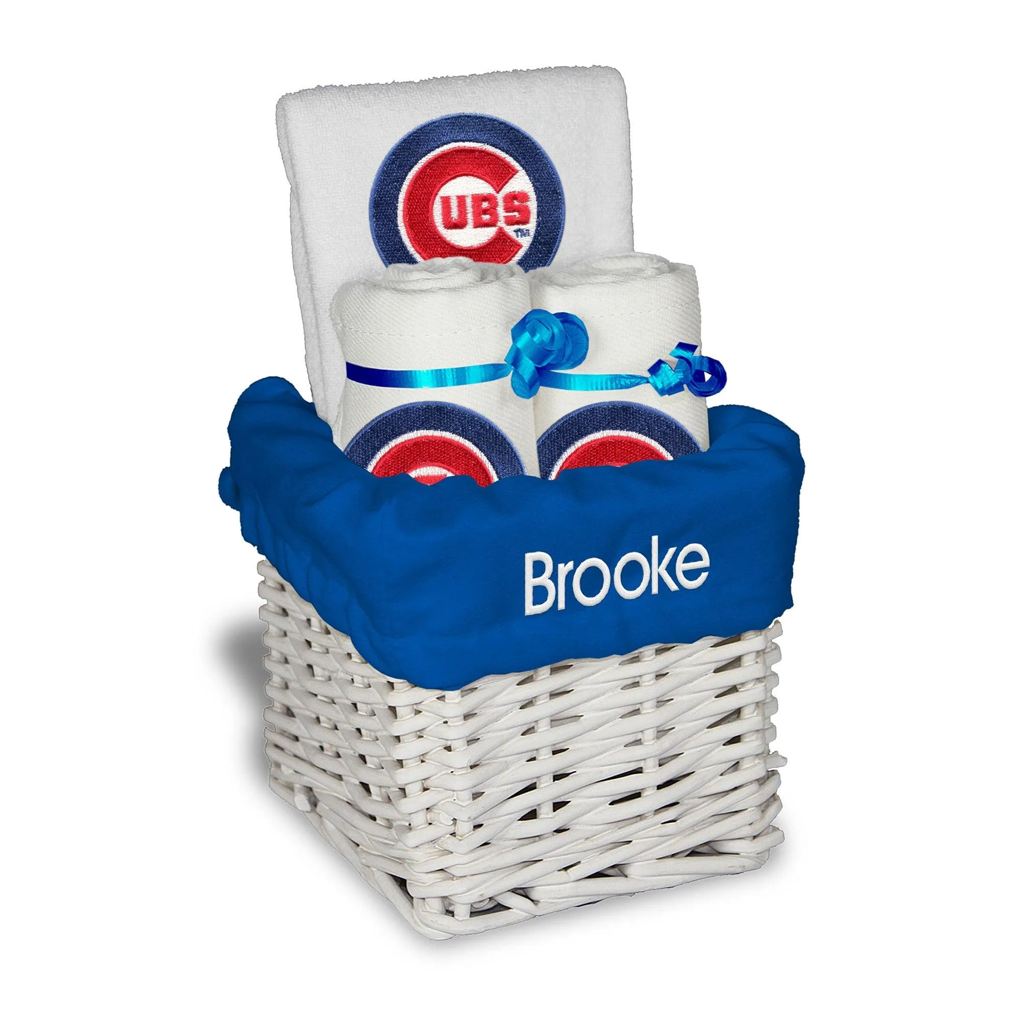 Personalized Chicago Cubs Small Basket - 4 Items
