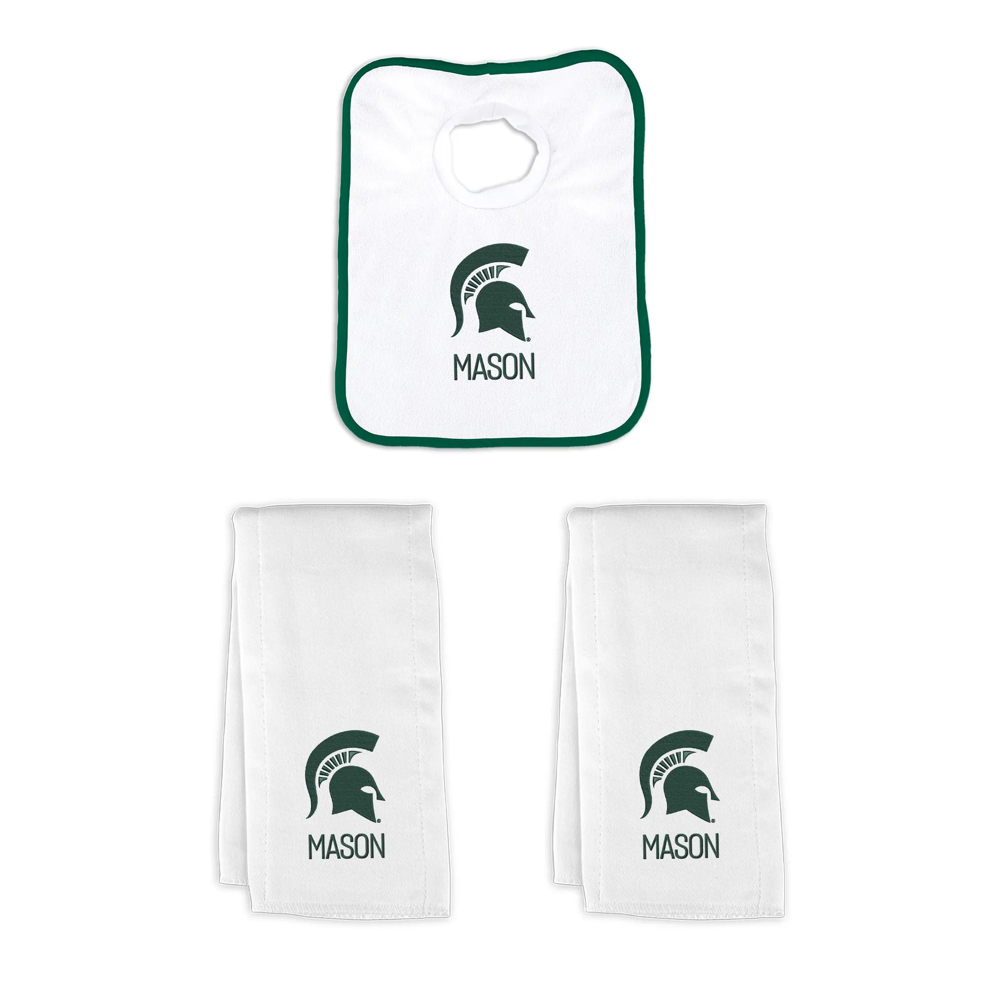 Personalized Michigan State Spartans Small Basket - 4 Items