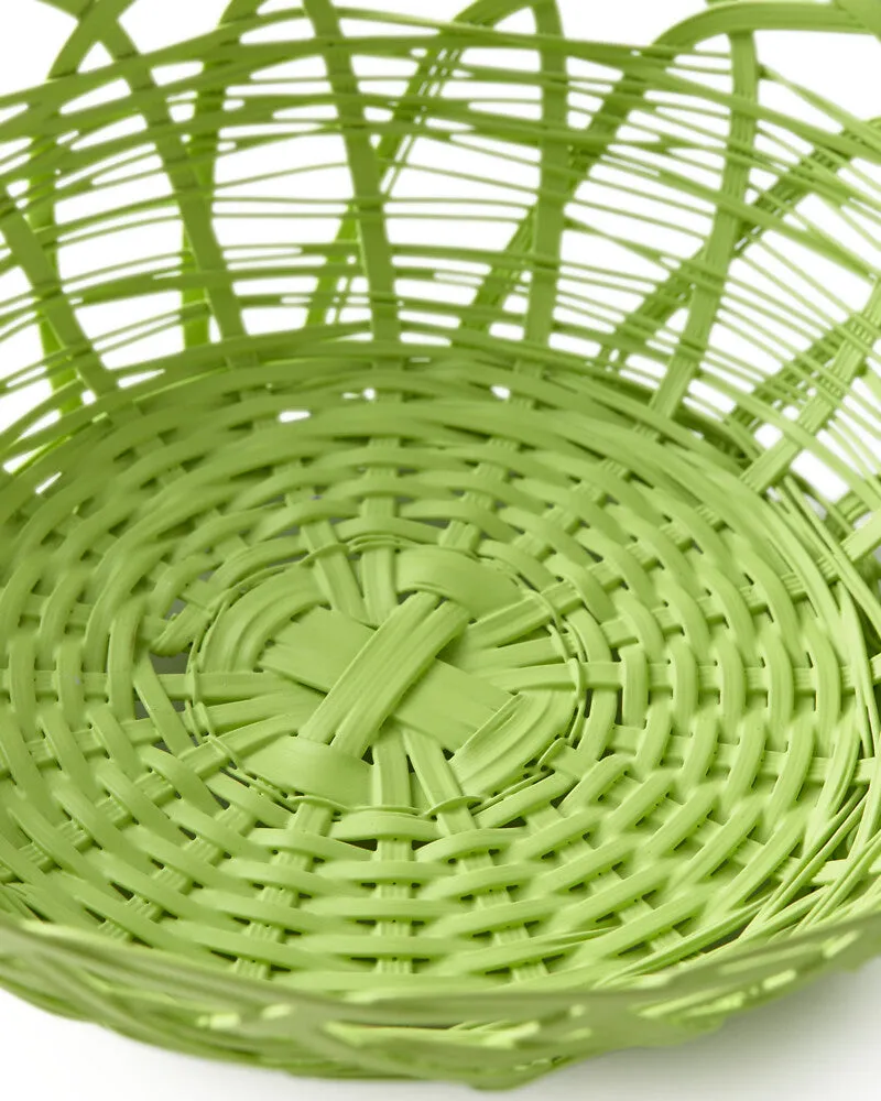 Pols Potten Bakkie Round Basket in Light Green