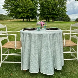 Pomegranate India Hicks Tablecloth - Seashell Seafoam