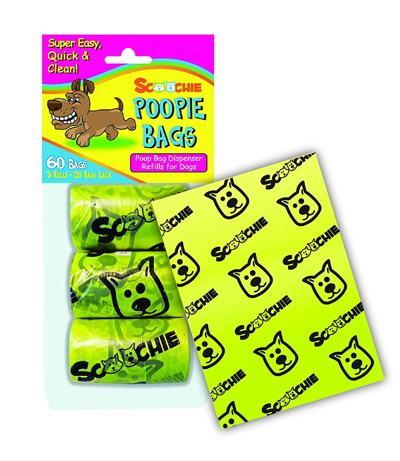Poopie Bag Refill Rolls 3 pack