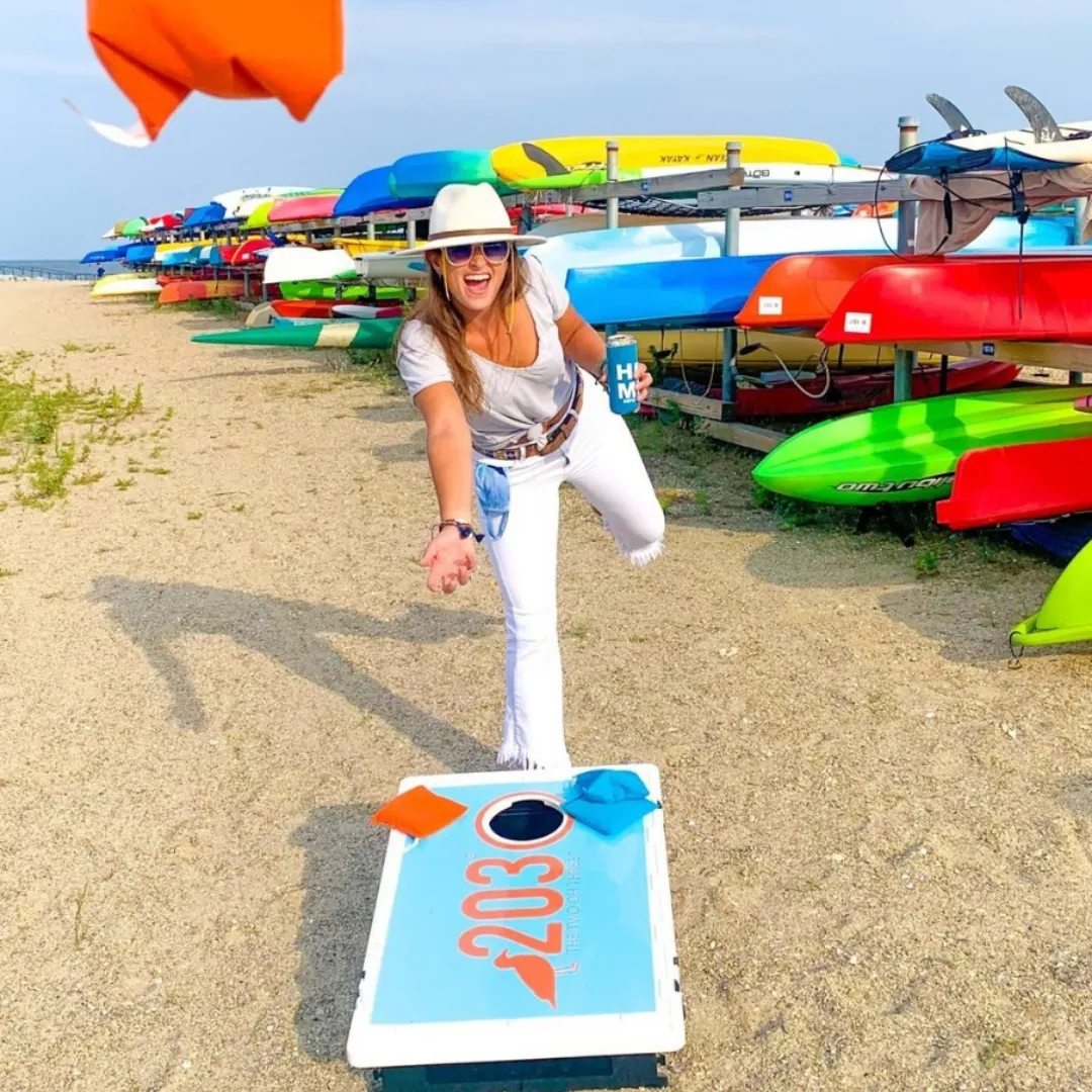Portable Cornhole Set