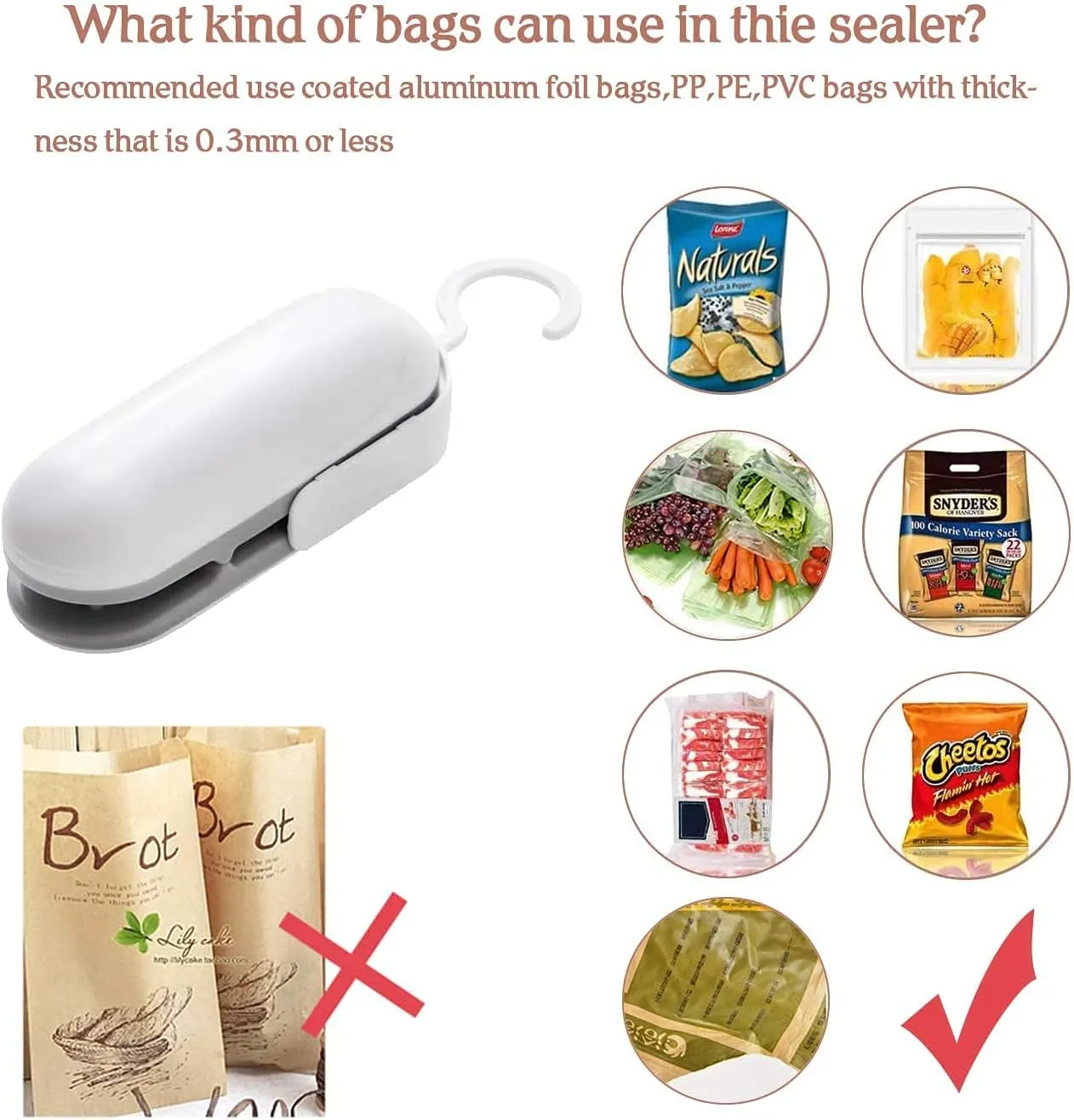 Portable Mini Package Heat Sealer Se-076